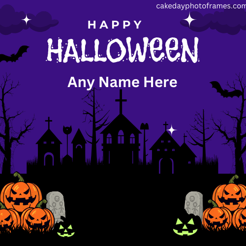 Create special pumpkin Halloween card for 2023 year