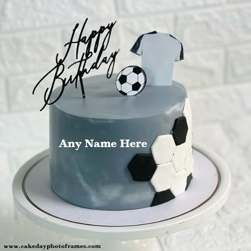 Happy birthday cake for Boy with name pic edit