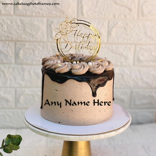 making a Happy Birthday cake with Name of Birthday boy or girl