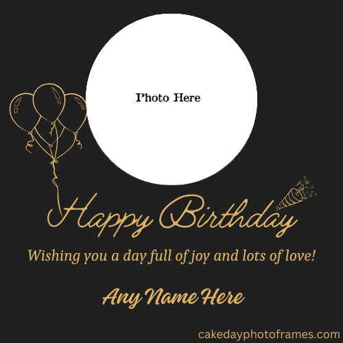 Free Online happy birthday card with name and photo edit download