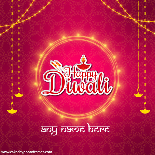 Free Edit Diwali 2024 Greetings Card with Name