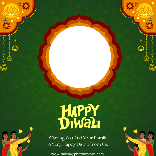 Happy Diwali Wishes Photo Frame Latest Diwali Greeting Frames Online