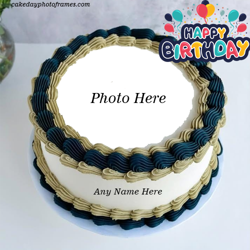 Create a Happy Birthday cake frame with your picture online