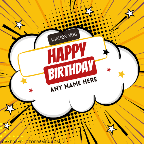 Design Unique Birthday Cards with Personalized Name Wishes