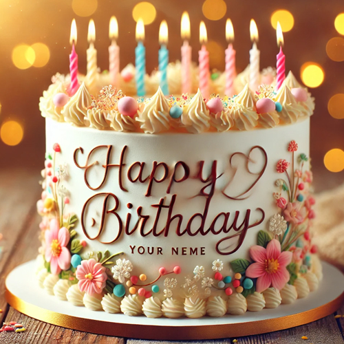 Online Birthday Cake Maker Add Name & Wishes for Free
