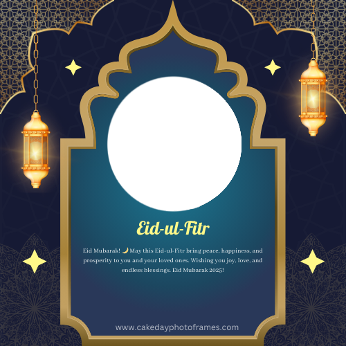 Eid-ul-Fitr 2025 Wishes Photo Frame Personalize & Share Eid Greetings