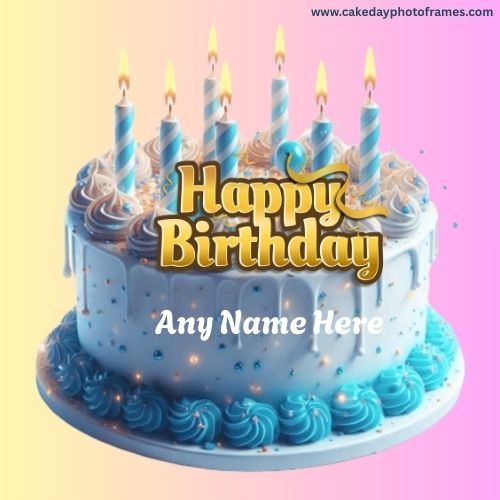 Free Happy Birthday Cake with Name Generator Online