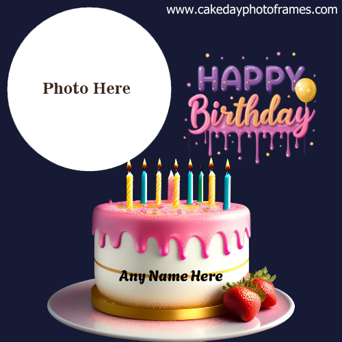 Create Birthday Cake with Name and Picture Free Photo Editor
