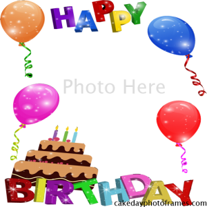 happy birthday photo frame free download