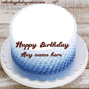 happy birthday cake with name and photo editor