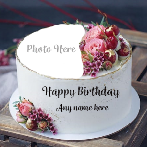 Create Happy Birthday Cake with Name & Photo