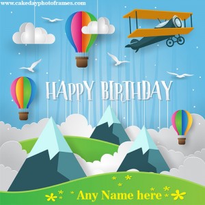 Create Happy Birthday greeting for your baby