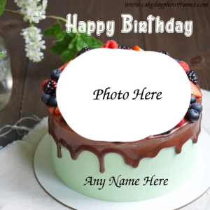 Happy Birthday Cake With Name And Photo Edit Online Free Cakedayphotoframes