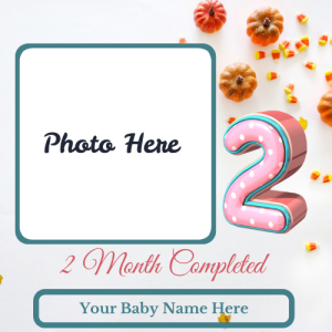 baby 2 month wise photo frame online