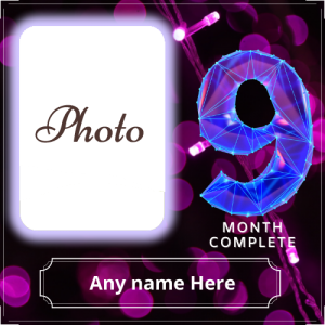 9 Month Complete Photoframe with Name Editor