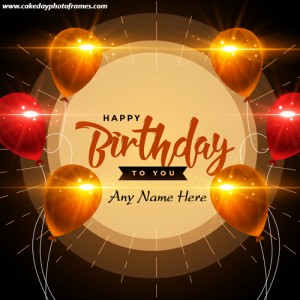 Happy Birthday to you greeting card with name