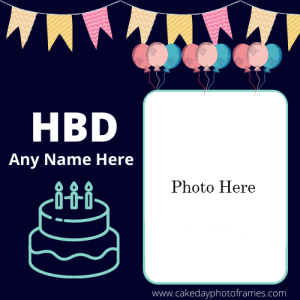 Generate Happy Birthday Card with picture edit