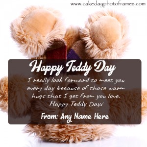 Happy Teddy day quotes of 2022 with name