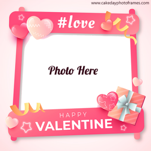 Make best happy valentines day photo frame for your sweetheart