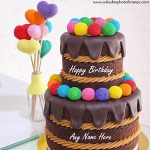 online Happy Birthday Cake with Name Image