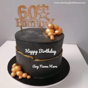 Celebrate 60th birthday by sending amazing Happy Birthday Cake