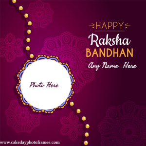 Make Happy Raksha Bandhan Card with Name online