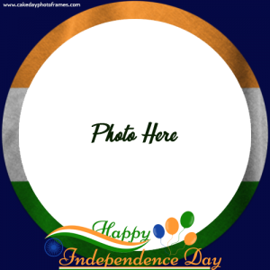 happy independence greeting card with photo edit