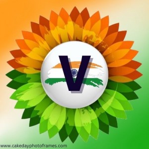 V name alphabet Indian flag profile picture whatsapp Dp