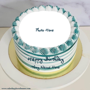 Wishing you a magical happiest birthday cake with name and photos