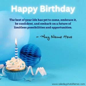 Happy Birthday birthday quotes wish card with name editor