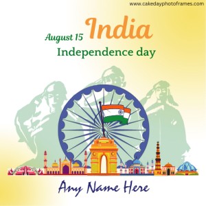 Your Unique 15th August 2023 Independence Day Card  for WhatsApp