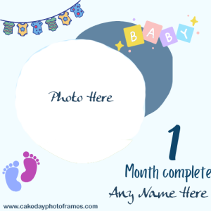 1 month completed wishes card for your baby