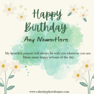Unique Happy Birthday Greeting Card with Any Name