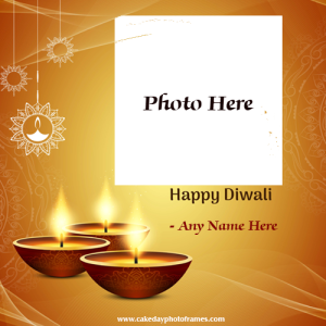 Custom Diwali 2023 Photo Frames with Name & Picture