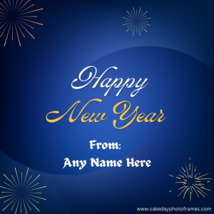 Customize New Year Wishes with Name and Photo