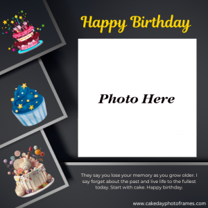 Wishing you a magical happiest birthday wishing card with name and photos