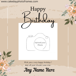 Free Happy Birthday Card Maker with Name and Photo