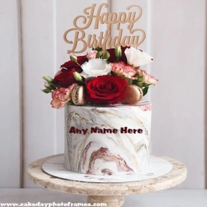 free online happy birthday name or text editor